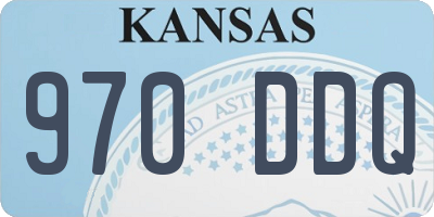 KS license plate 970DDQ