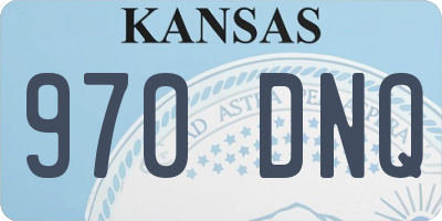 KS license plate 970DNQ