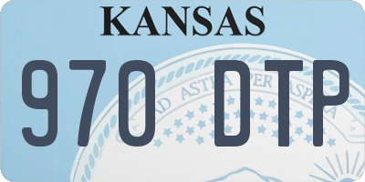 KS license plate 970DTP