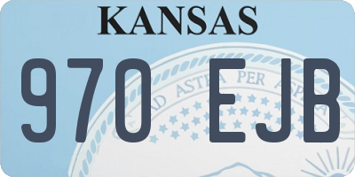 KS license plate 970EJB