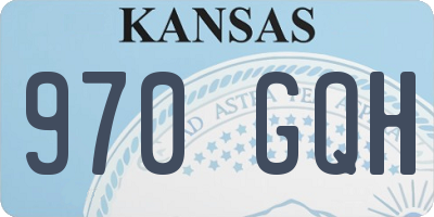 KS license plate 970GQH