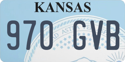 KS license plate 970GVB