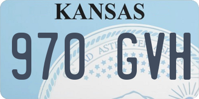 KS license plate 970GVH