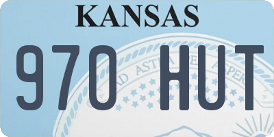 KS license plate 970HUT