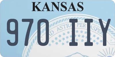 KS license plate 970IIY