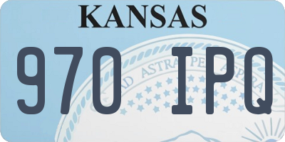 KS license plate 970IPQ