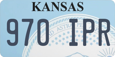 KS license plate 970IPR