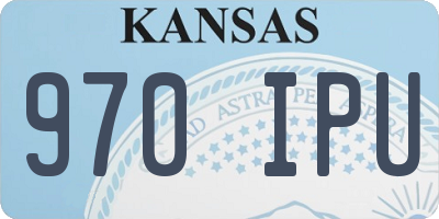 KS license plate 970IPU