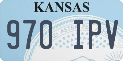 KS license plate 970IPV