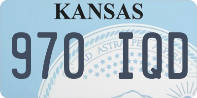 KS license plate 970IQD