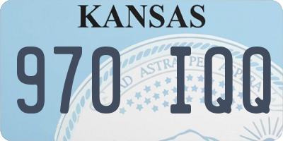 KS license plate 970IQQ