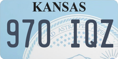 KS license plate 970IQZ