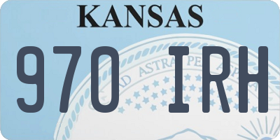 KS license plate 970IRH