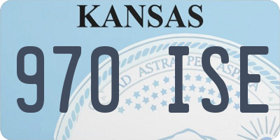 KS license plate 970ISE