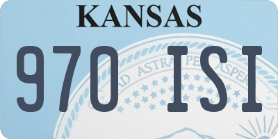 KS license plate 970ISI