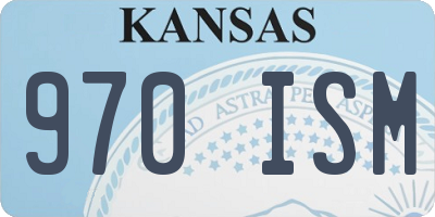 KS license plate 970ISM