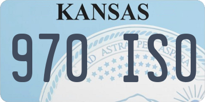 KS license plate 970ISO