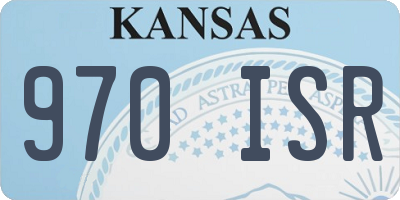 KS license plate 970ISR