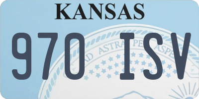 KS license plate 970ISV