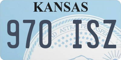KS license plate 970ISZ
