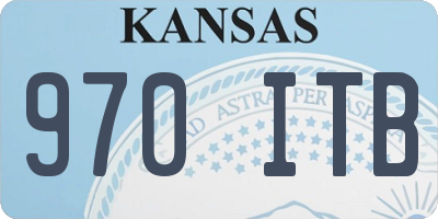 KS license plate 970ITB