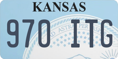 KS license plate 970ITG