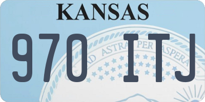 KS license plate 970ITJ