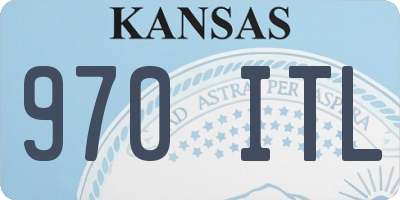 KS license plate 970ITL