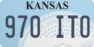 KS license plate 970ITO