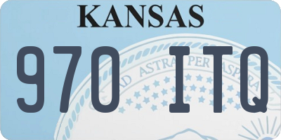 KS license plate 970ITQ