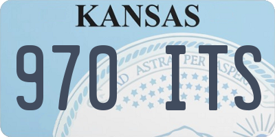 KS license plate 970ITS