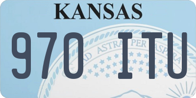 KS license plate 970ITU
