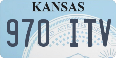 KS license plate 970ITV