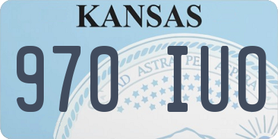 KS license plate 970IUO