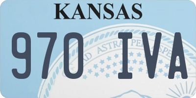 KS license plate 970IVA
