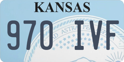 KS license plate 970IVF