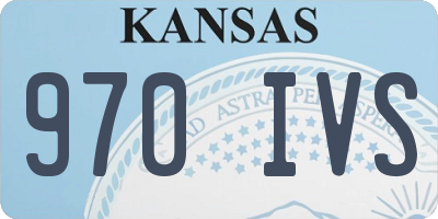 KS license plate 970IVS