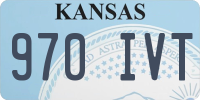 KS license plate 970IVT