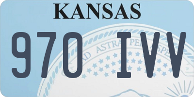 KS license plate 970IVV