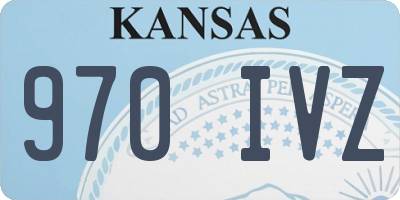 KS license plate 970IVZ