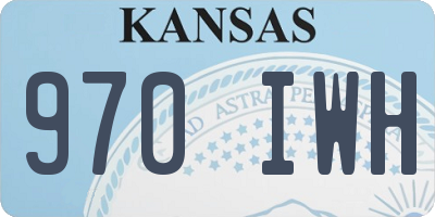 KS license plate 970IWH