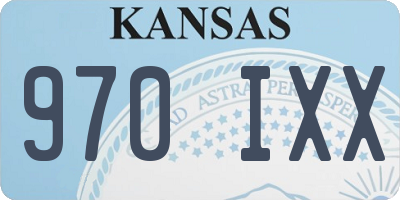 KS license plate 970IXX