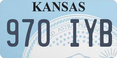 KS license plate 970IYB