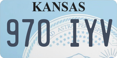 KS license plate 970IYV