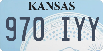 KS license plate 970IYY