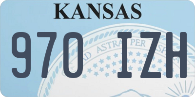 KS license plate 970IZH