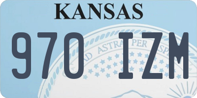 KS license plate 970IZM