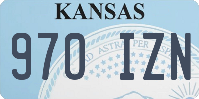 KS license plate 970IZN
