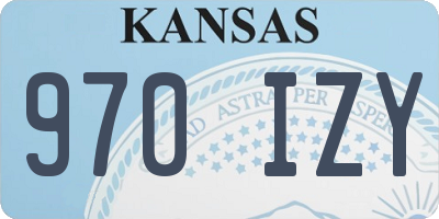 KS license plate 970IZY