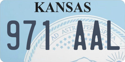 KS license plate 971AAL